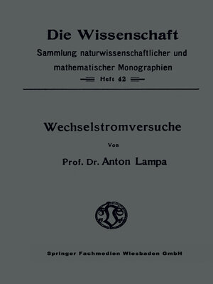 cover image of Wechselstromversuche